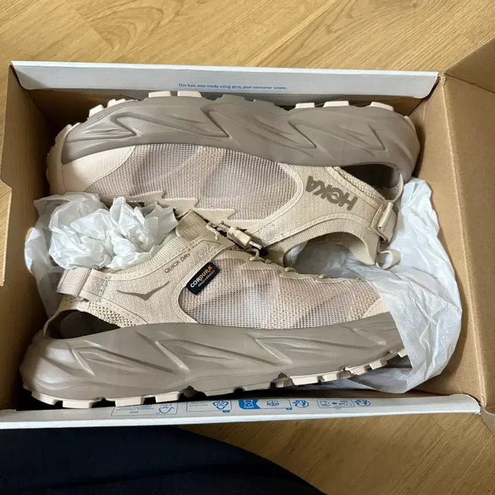 [BUNJANG] Hoka Hopara Beige Sandals / 호카 호파라 샌들 베이지 새상품