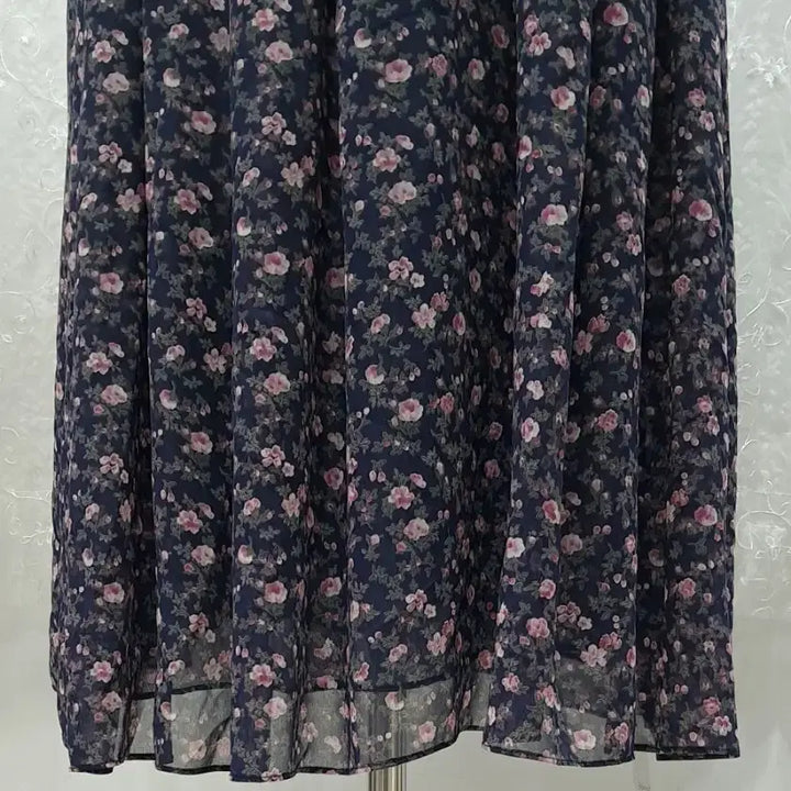 [BUNJANG] Ribbon Chiffon Dress (Free Size) / 리본 쉬폰 원피스 free