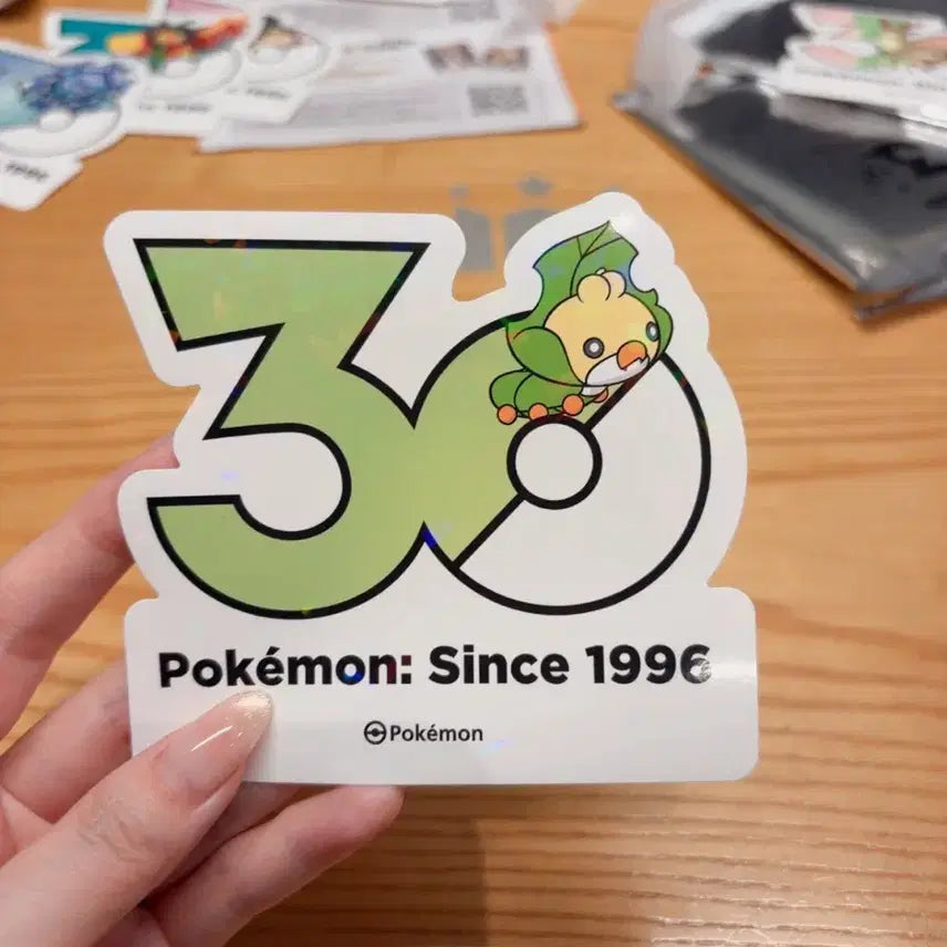 [BUNJANG] Durbo Pokemon 30th Anniversary Holographic Sticker / 두르보 포켓몬 30주년 기념 스티커