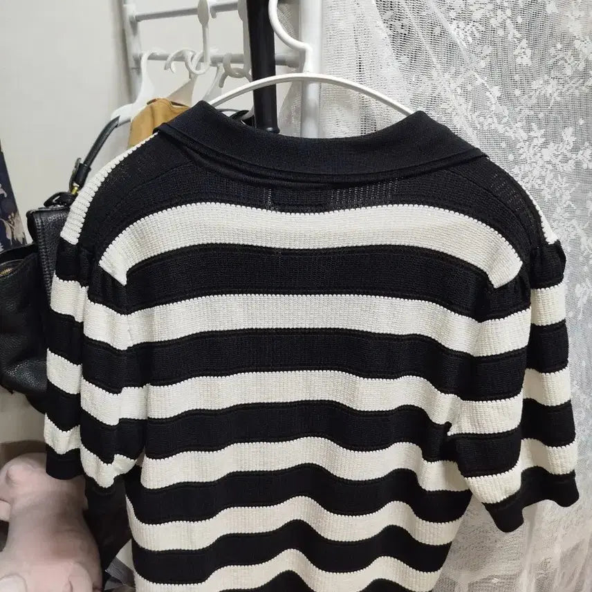 [BUNJANG] Ribbed Short Sleeve Knit Top / 리스트 반팔니트