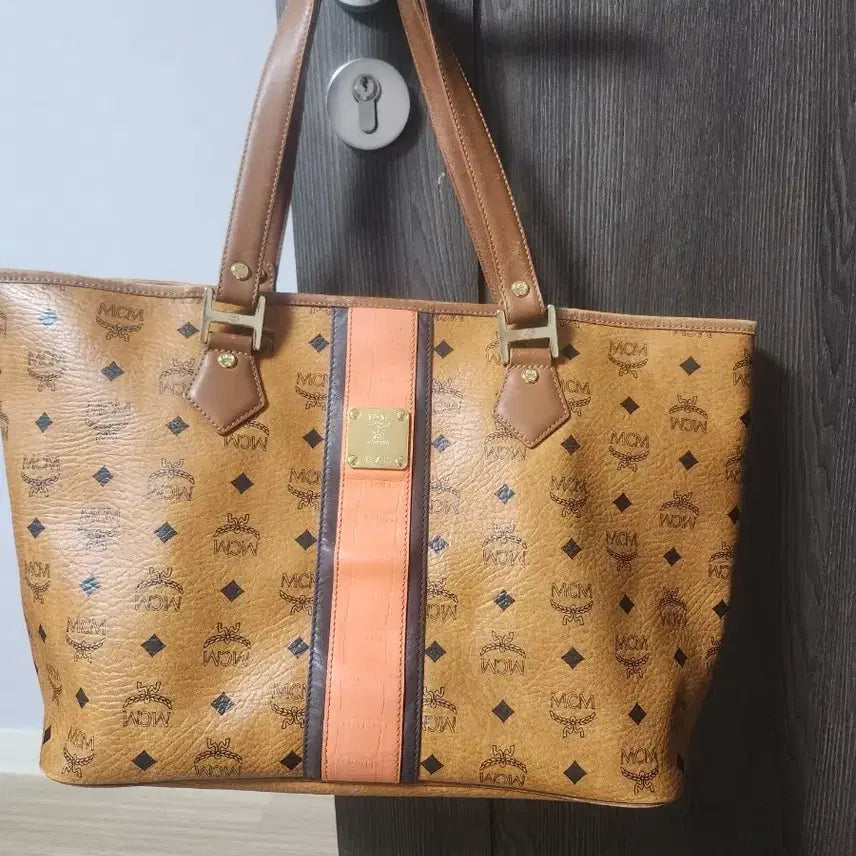 [BUNJANG] MCM Visetos Orange Tote Bag / mcm 비세토스 오렌지 토트백