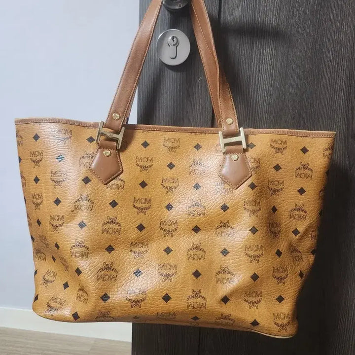 [BUNJANG] MCM Visetos Orange Tote Bag / mcm 비세토스 오렌지 토트백