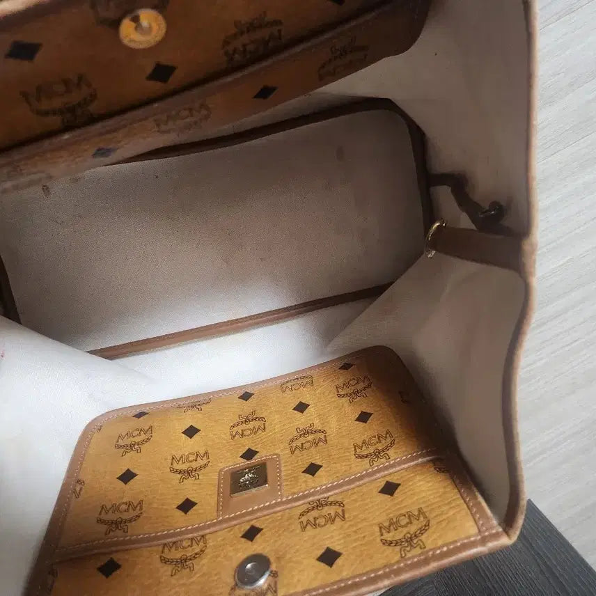[BUNJANG] MCM Visetos Orange Tote Bag / mcm 비세토스 오렌지 토트백