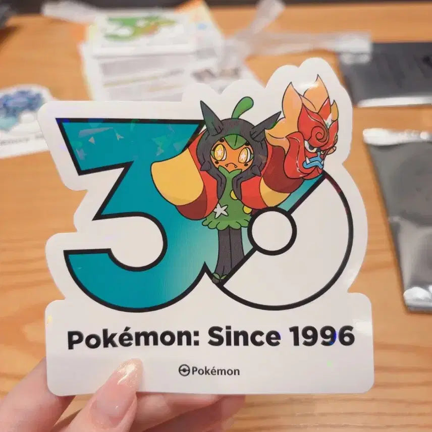 [BUNJANG] Ogerpon Cornerstone Mask 30th Anniversary Pokémon Stickers (Set of 2) / 오거폰 화덕의 가면, 주춧돌의 가면 포켓몬 30주년 기념 스티커