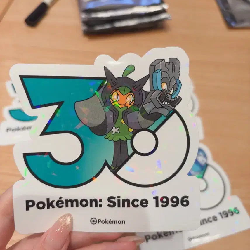 [BUNJANG] Ogerpon Cornerstone Mask 30th Anniversary Pokémon Stickers (Set of 2) / 오거폰 화덕의 가면, 주춧돌의 가면 포켓몬 30주년 기념 스티커
