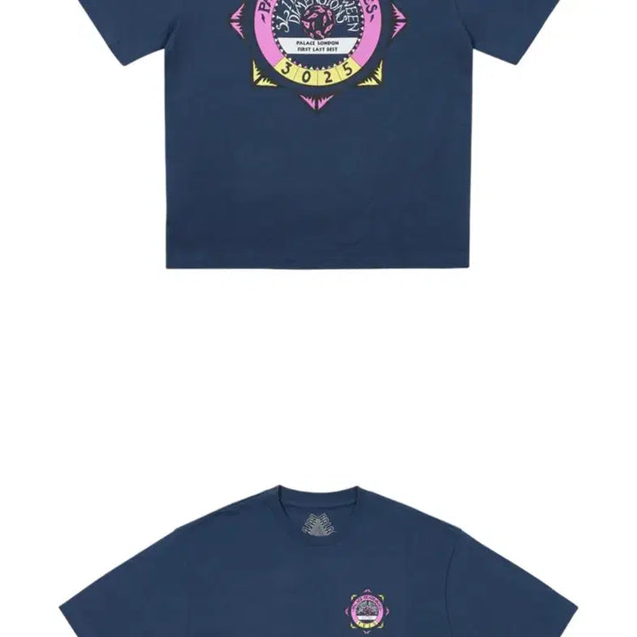 [BUNJANG] Palace x TENDENCY Short Sleeve T-Shirt Navy / 팔라스 텐덴시 반팔 티셔츠 네이비