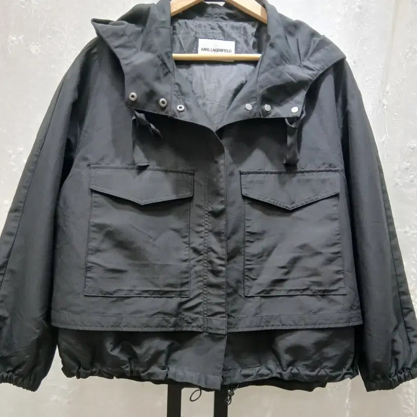 [BUNJANG] Karl Lagerfeld Hooded Short Jacket / KARL LAGERFELD  숏 자켓  free