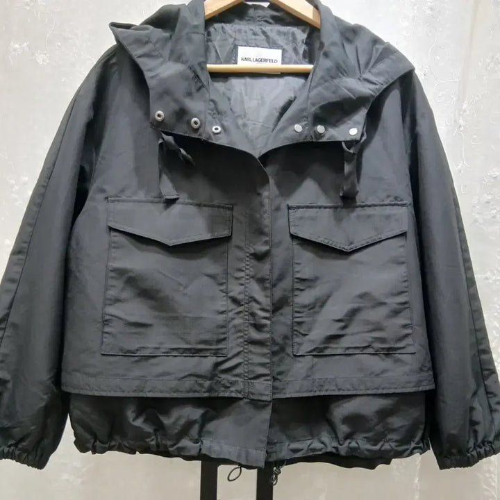 [BUNJANG] Karl Lagerfeld Hooded Short Jacket / KARL LAGERFELD  숏 자켓  free