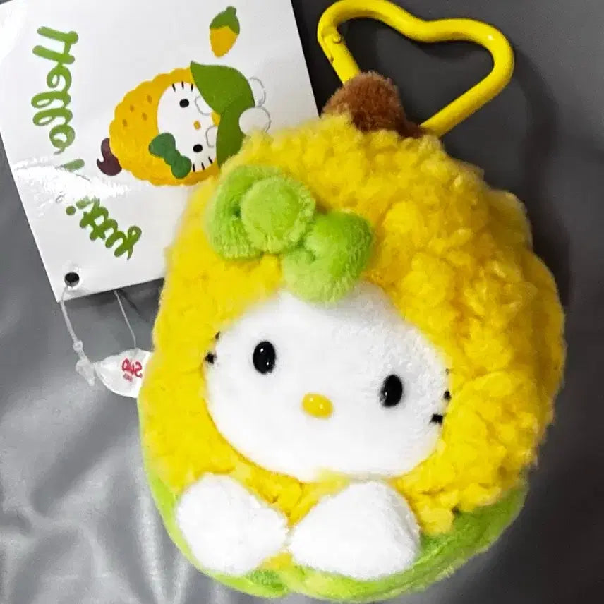 [BUNJANG] Sanrio Hello Kitty Corn Plush Charm / 헬로키티 옥수수 인형 키링