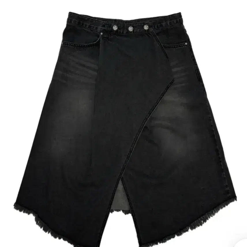 [BUNJANG] Hamong Market Maxi Wrap Denim Skirt / 하몽마켓 maxi wrap denim skirt