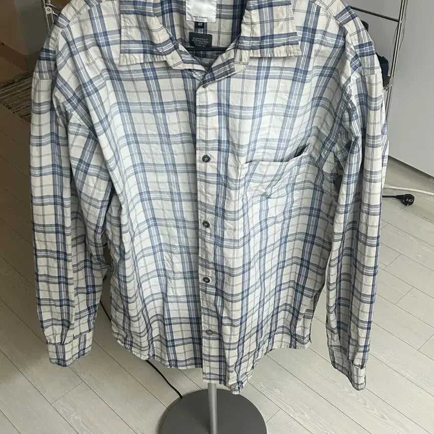 [BUNJANG] Politeu Country Check Faded White/Blue / 폴리테루 컨트리 체크 페이디드 화이트/블루 (2)