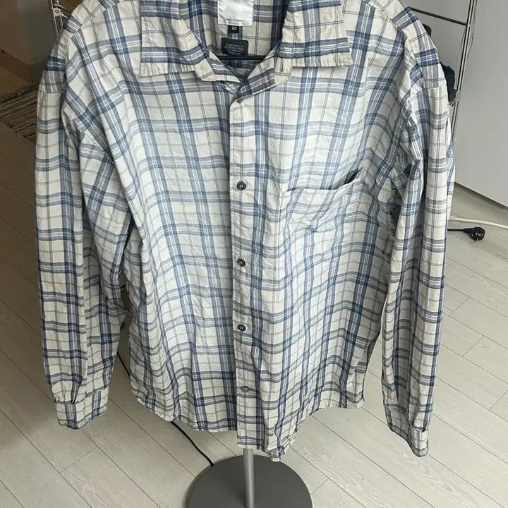 [BUNJANG] Politeu Country Check Faded White/Blue / 폴리테루 컨트리 체크 페이디드 화이트/블루 (2)
