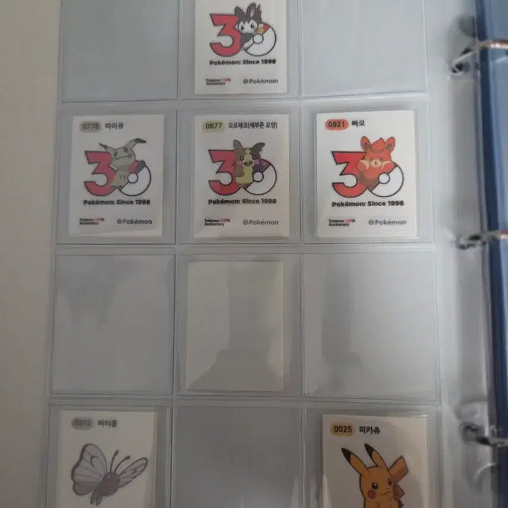 [BUNJANG] Pokemon 30th Anniversary Stickers Bundle Set (74 types) / 포켓몬 30주년 띠부실 74종 일괄