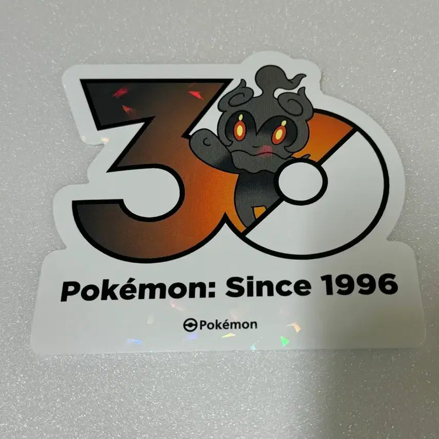 [BUNJANG] Pokemon 30th Anniversary Logo Sticker - Marshadow / 포켓몬 30주년 로고 스티커 마샤도