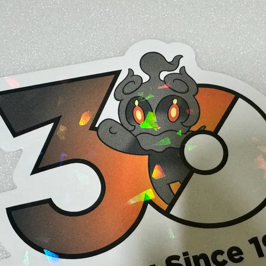 [BUNJANG] Pokemon 30th Anniversary Logo Sticker - Marshadow / 포켓몬 30주년 로고 스티커 마샤도
