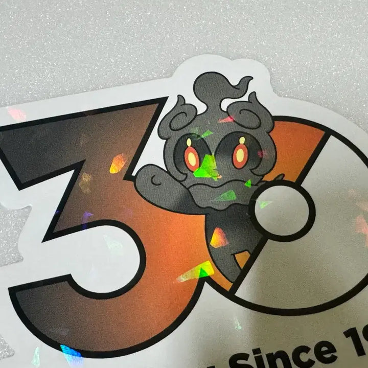 [BUNJANG] Pokemon 30th Anniversary Logo Sticker - Marshadow / 포켓몬 30주년 로고 스티커 마샤도