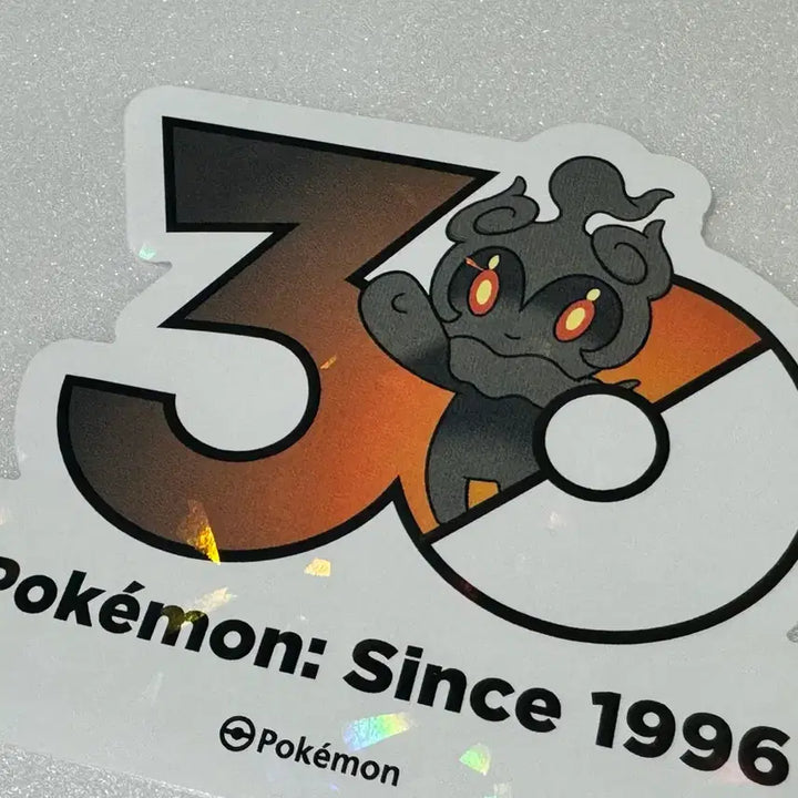 [BUNJANG] Pokemon 30th Anniversary Logo Sticker - Marshadow / 포켓몬 30주년 로고 스티커 마샤도