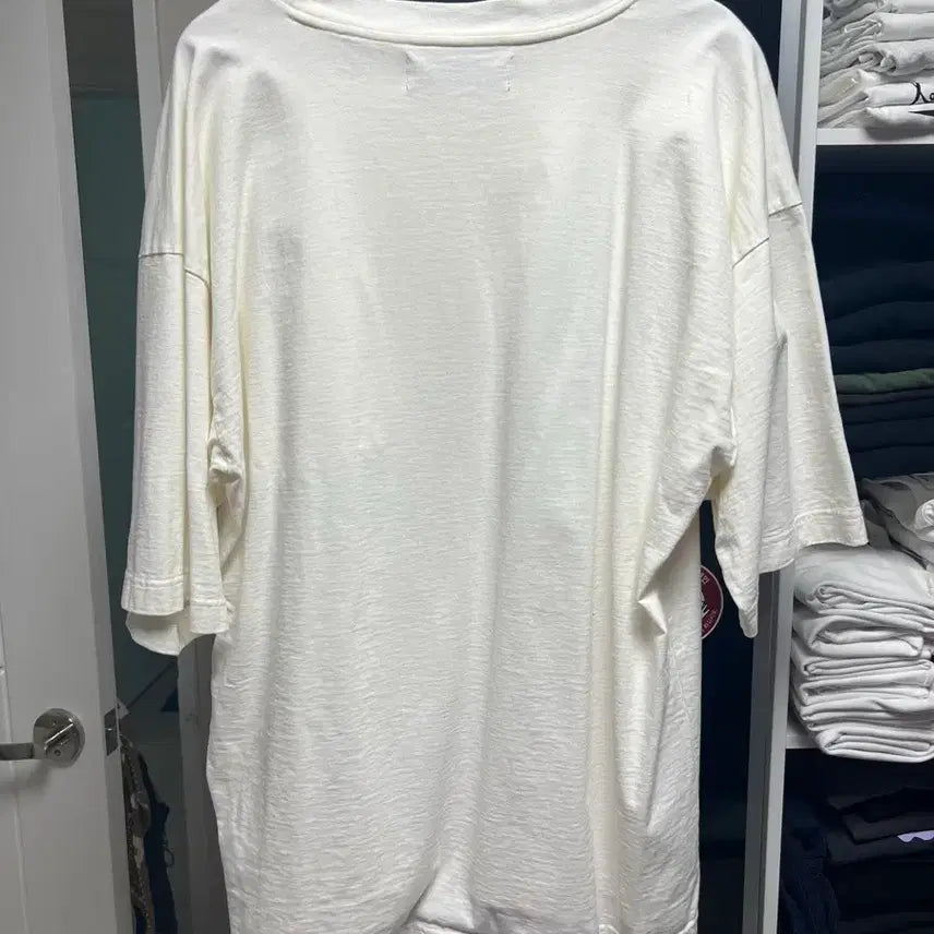 [BUNJANG] Mihara Yasuhiro White Pocket T-Shirt L / 미하라야스히로 티셔츠 화이트 L