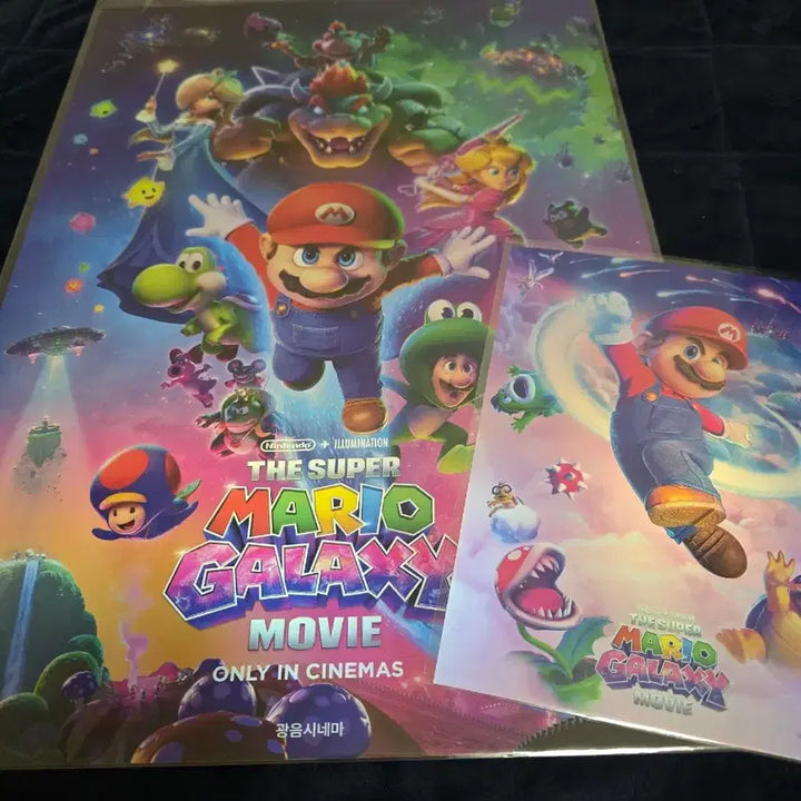 [BUNJANG] Super Mario Galaxy Cinema Poster + Art Card Bundle Set / 2종일괄)슈퍼마리오 갤럭시 광음시네마 포스터 + 아트카드