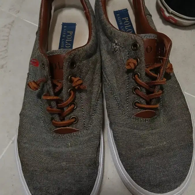[BUNJANG] Polo Ralph Lauren Canvas Sneakers Size 280 (Minor Scuffs) / 폴로 랄프로렌 캔버스 스니커즈 280사이즈 까짐있음