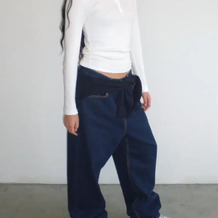 [BUNJANG] Thingsandstuff Classic Blue Denim Jeans / 띵즈앤스터프 thingsandstuff 클래식 블루데님