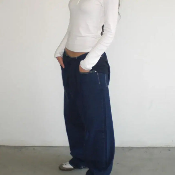 [BUNJANG] Thingsandstuff Classic Blue Denim Jeans / 띵즈앤스터프 thingsandstuff 클래식 블루데님