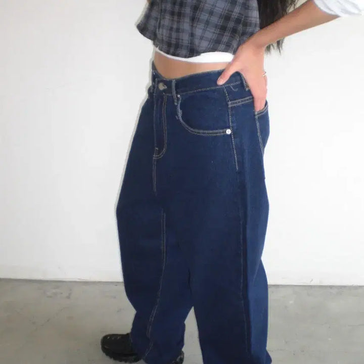 [BUNJANG] Thingsandstuff Classic Blue Denim Jeans / 띵즈앤스터프 thingsandstuff 클래식 블루데님