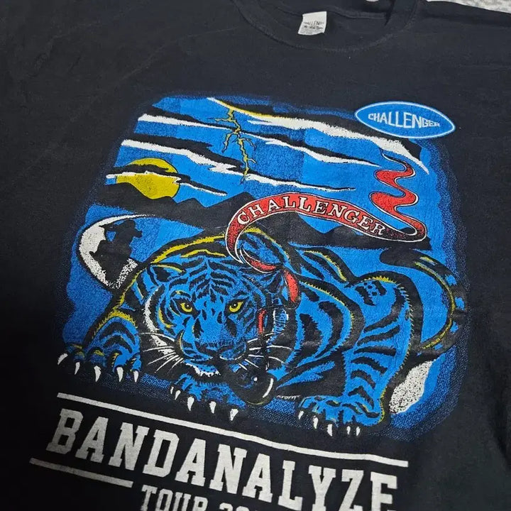 [BUNJANG] Challenger Bandana Rise Tour 2023 T-Shirt Black / 챌린저 반다나라이즈 투어 2023 티셔츠 블랙