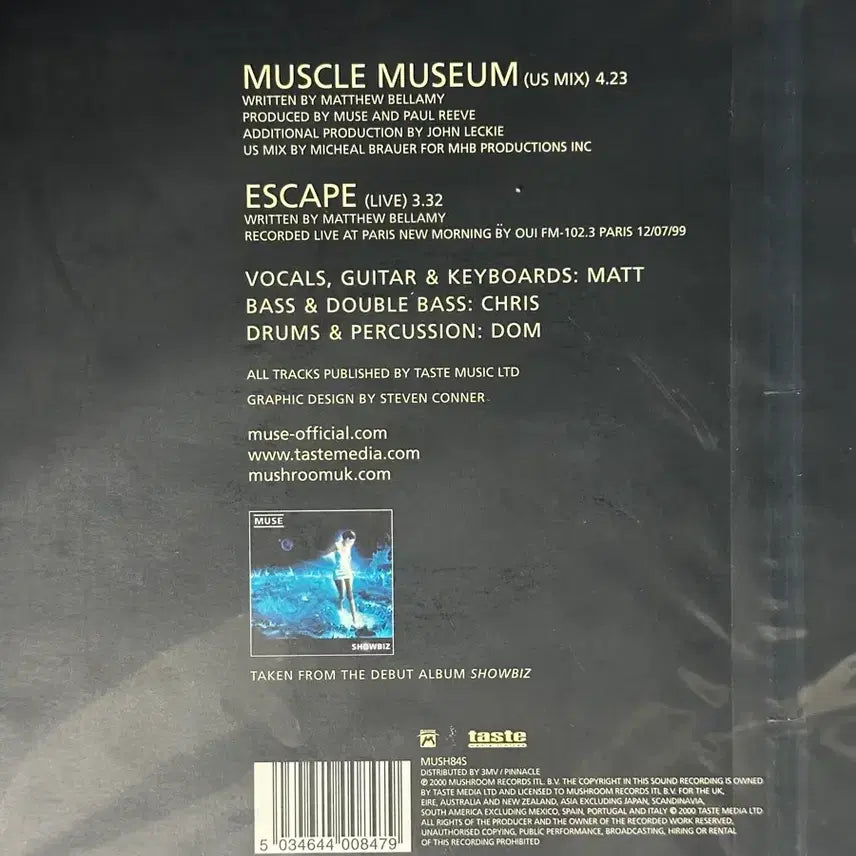 [BUNJANG] Muse Muscle Museum 7-Inch LP / 뮤즈(Muse) 머슬 뮤지엄 싱글 앨범 7인치 LP