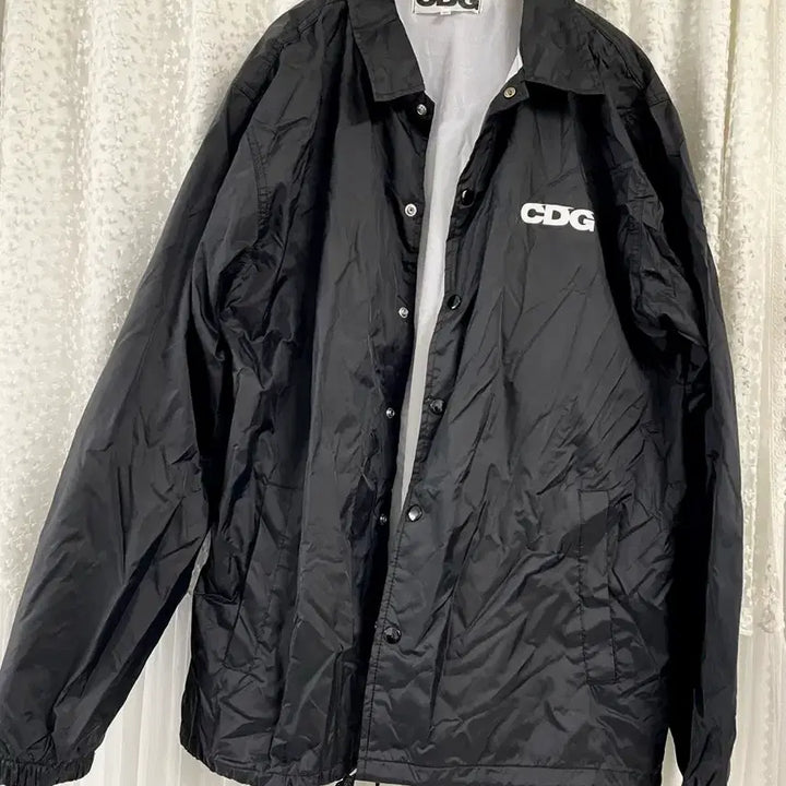 [BUNJANG] Comme des Garçons CDG Coach Jacket Black XL / 새상품 [XL] CDG 코치자켓5 블랙 꼼데바람막이