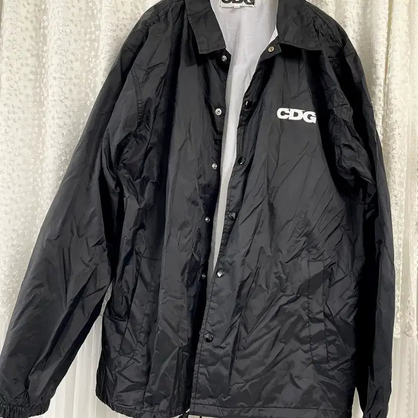 [BUNJANG] Comme des Garçons CDG Coach Jacket Black XL / 새상품 [XL] CDG 코치자켓5 블랙 꼼데바람막이