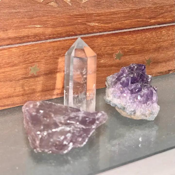 [BUNJANG] Wish Stone Cluster Crystal / 위시 스톤 핀터레스트 클린걸 힐링 크리스탈 원석 클러스터 수정