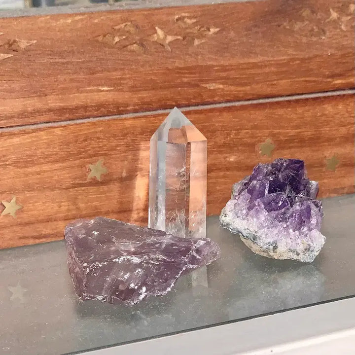 [BUNJANG] Wish Stone Cluster Crystal / 위시 스톤 핀터레스트 클린걸 힐링 크리스탈 원석 클러스터 수정