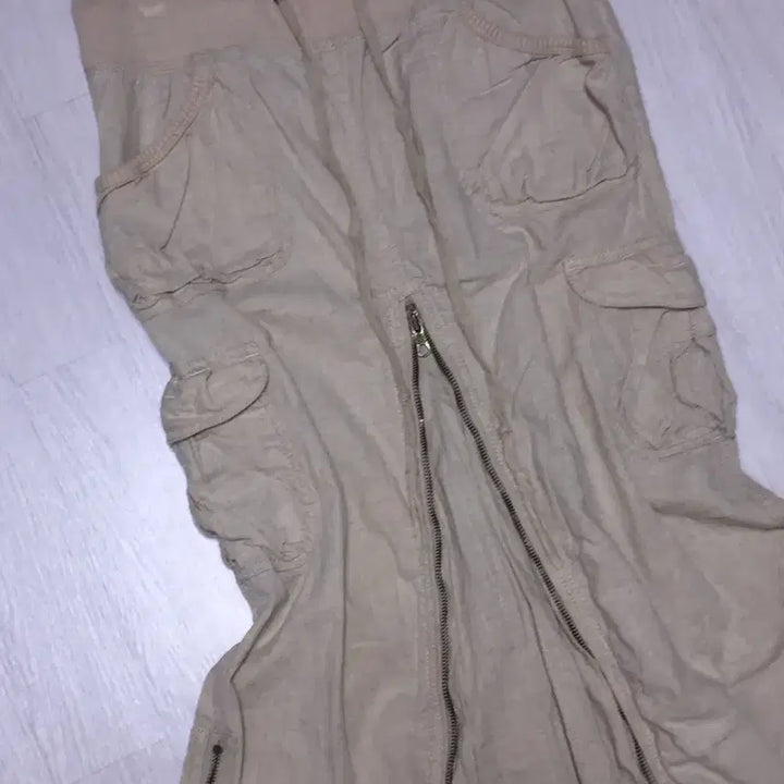 [BUNJANG] Wise Girl Goa Cargo Long Skirt Ivory / 와이즈걸 데라 shop502 고아 카고 롱 스커트 아이보리
