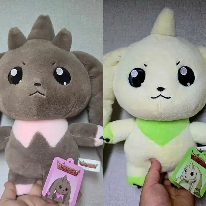 [BUNJANG] Digimon Terriermon &amp; Lopmon Plush Set / 마지막재고)) 디지몬 테리어몬+로프몬 인형 세트