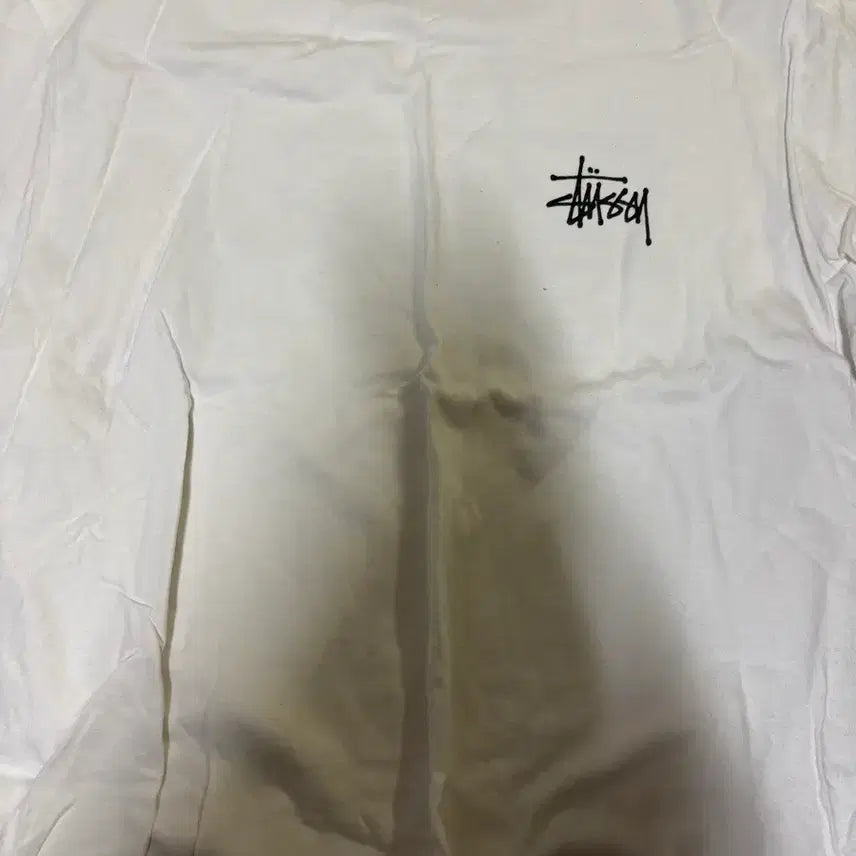 [BUNJANG] Stussy White Basic T-Shirt / 스투시 흰색 반팔