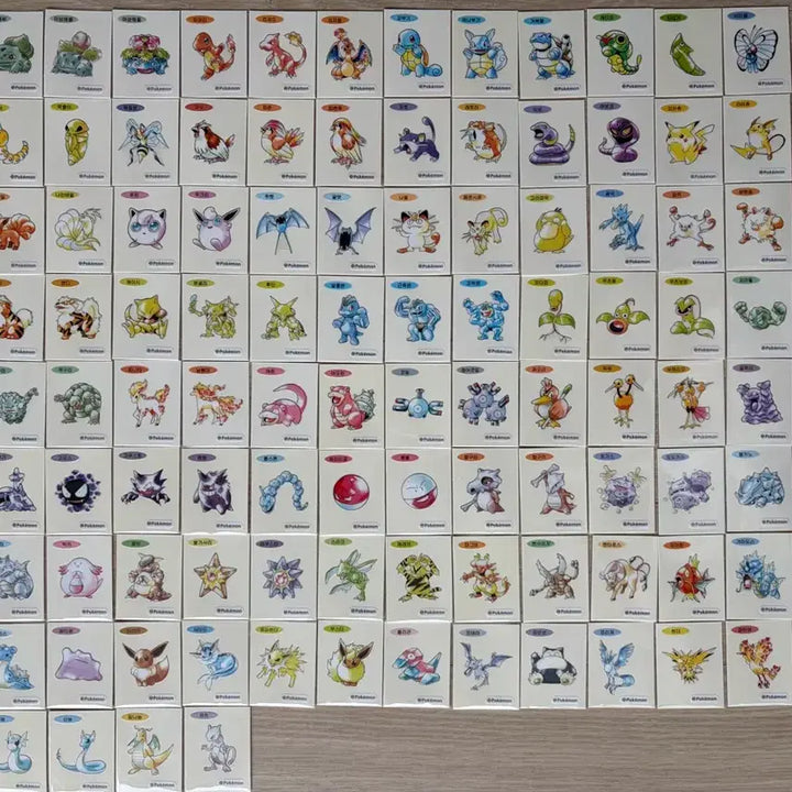 [BUNJANG] New Pokemon Bread Stickers Artwork 100 Types Full Set / 신상 포켓몬띠부씰 아트워크 100종 전종 판매