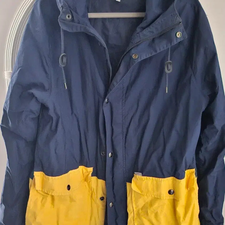 [BUNJANG] Carhartt Navy/Yellow Hooded Jacket / 칼하트 네이비/옐로우 후드 자켓