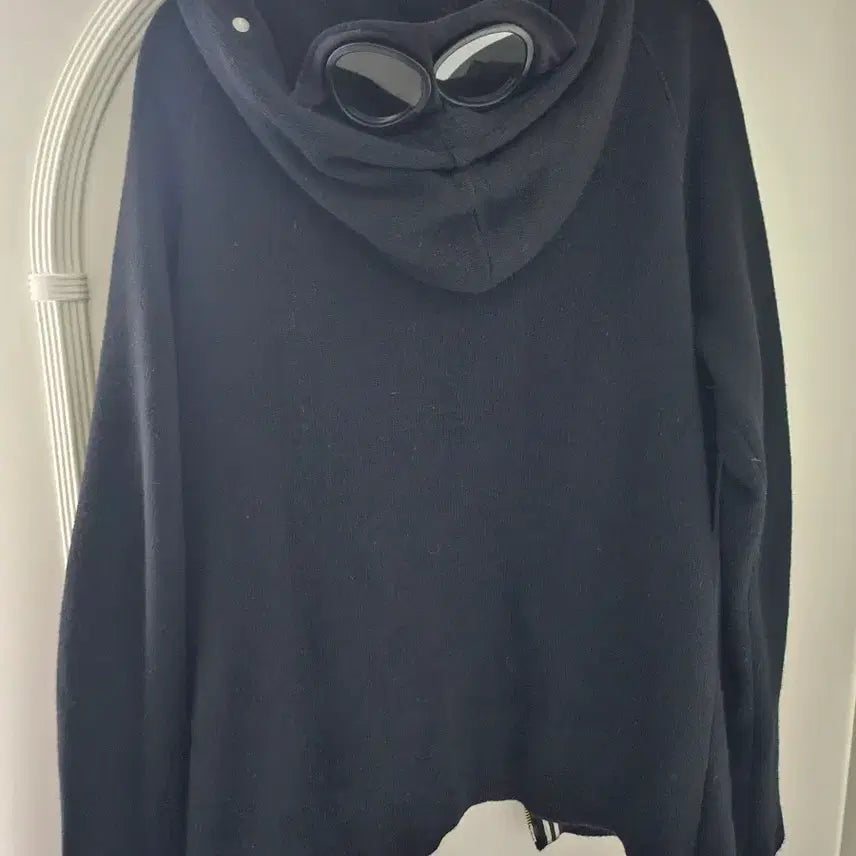 [BUNJANG] CP Company Black Hooded Knit Zip-Up / CP컴퍼니 블랙 후드 니트 집업