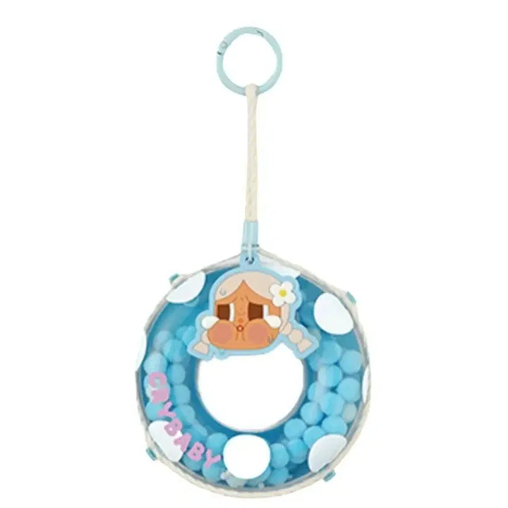 [BUNJANG] Pop Mart Crybaby Vacation Diary Seaside Resting Tube Keychain / 팝마트 크라이베이비 휴가일기 해변에서 휴식 튜브 키링