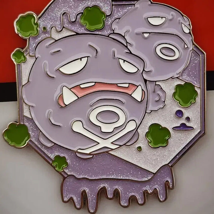 [BUNJANG] Pokemon 30th Anniversary Random Badge (Weezing) / 새상품)포켓몬 30주년 팝업 성수 랜덤 뱃지 100 2탄 또도가스