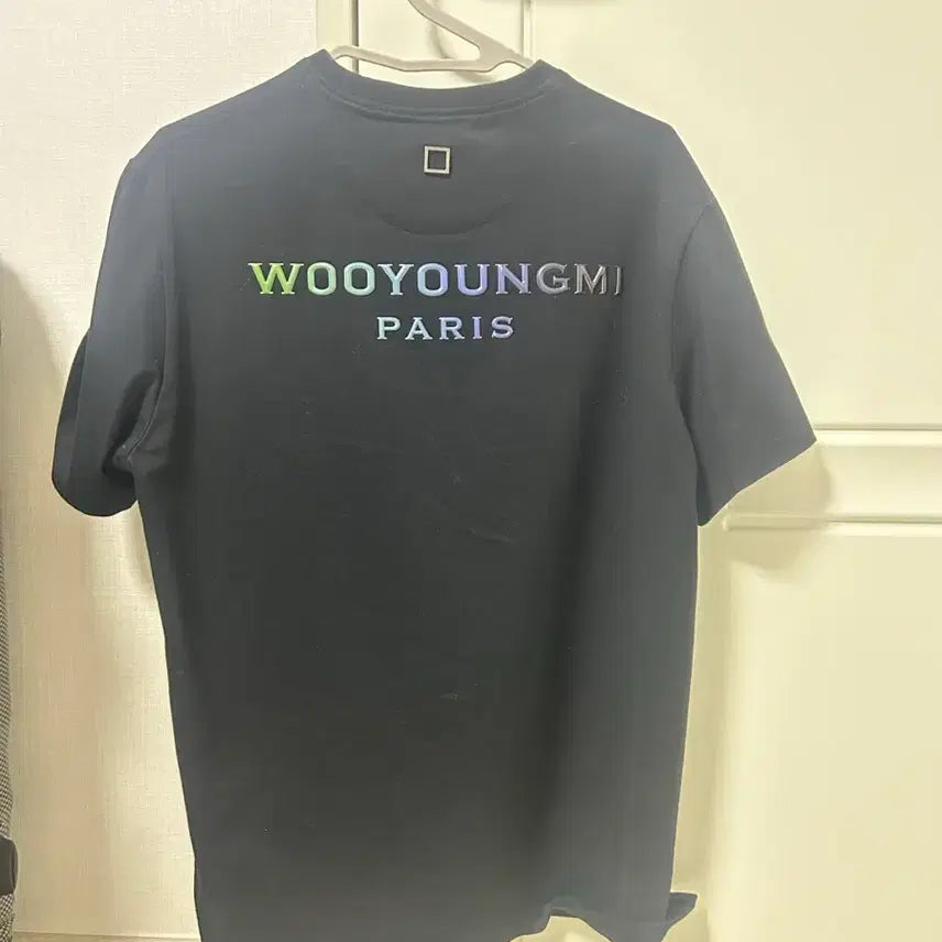 [BUNJANG] Wooyoungmi Gradient Back Logo Short Sleeve T-Shirt / 우영미 그라데이션 백로고 반팔 44