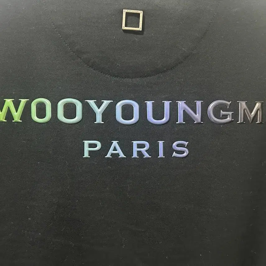 [BUNJANG] Wooyoungmi Gradient Back Logo Short Sleeve T-Shirt / 우영미 그라데이션 백로고 반팔 44