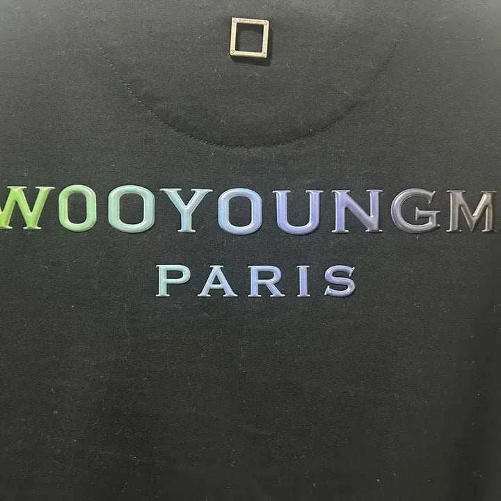 [BUNJANG] Wooyoungmi Gradient Back Logo Short Sleeve T-Shirt / 우영미 그라데이션 백로고 반팔 44