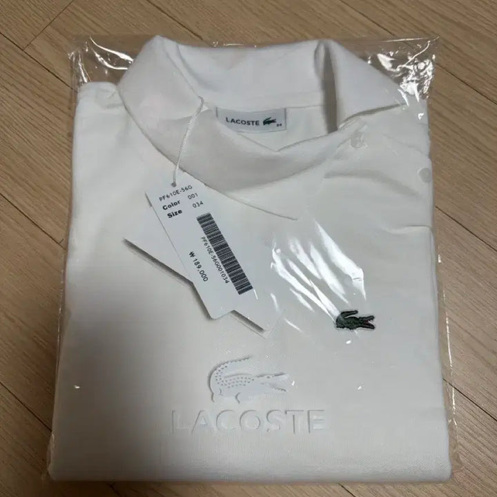 [BUNJANG] Lacoste 26SS Diagonal Placket Polo Shirt White Size 34 / 라코스테 26SS 사선 플라켓 폴로 셔츠 화이트 34