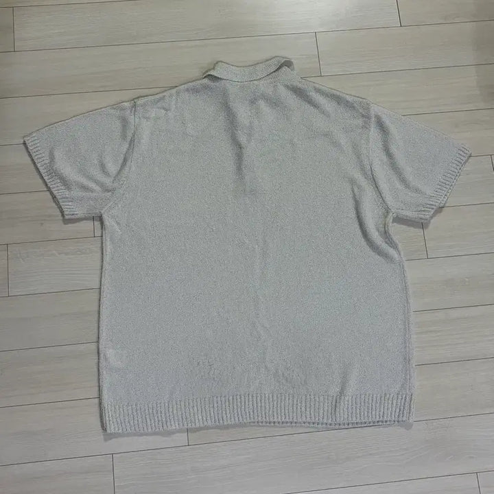 [BUNJANG] Short Sleeve Knit Polo Shirt - Beige (Free Size) / 반팔 니트 카라티 베이지 Free