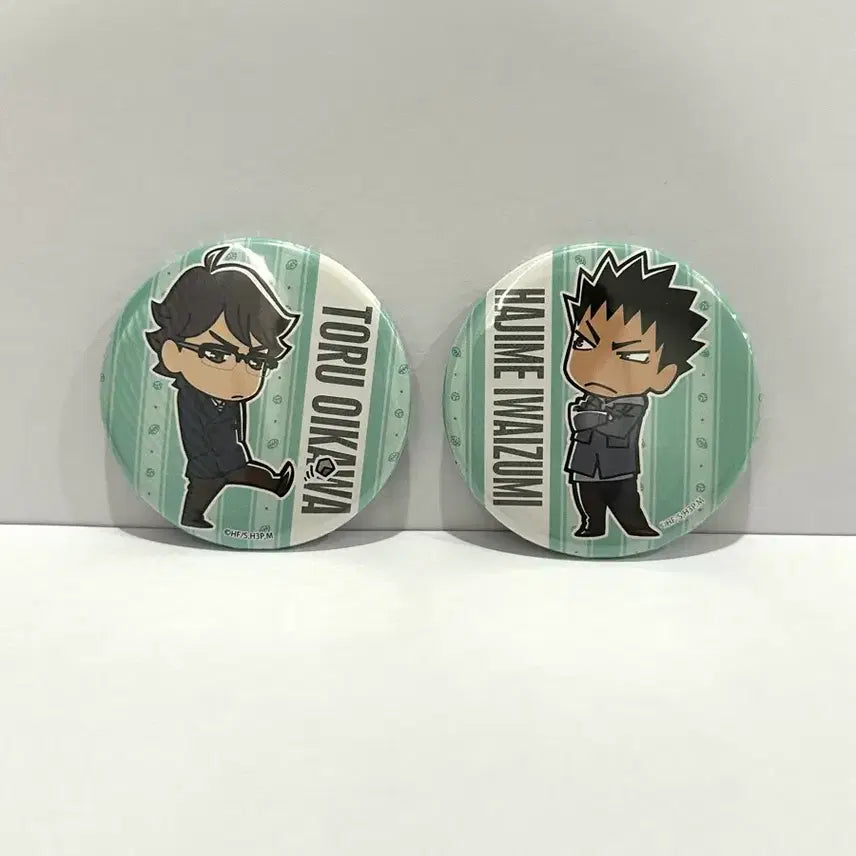 [BUNJANG] Haikyuu!! Oikawa &amp; Iwaizumi Set Can Badges / 하이큐 오이카와&amp;이와이즈미 캔뱃지