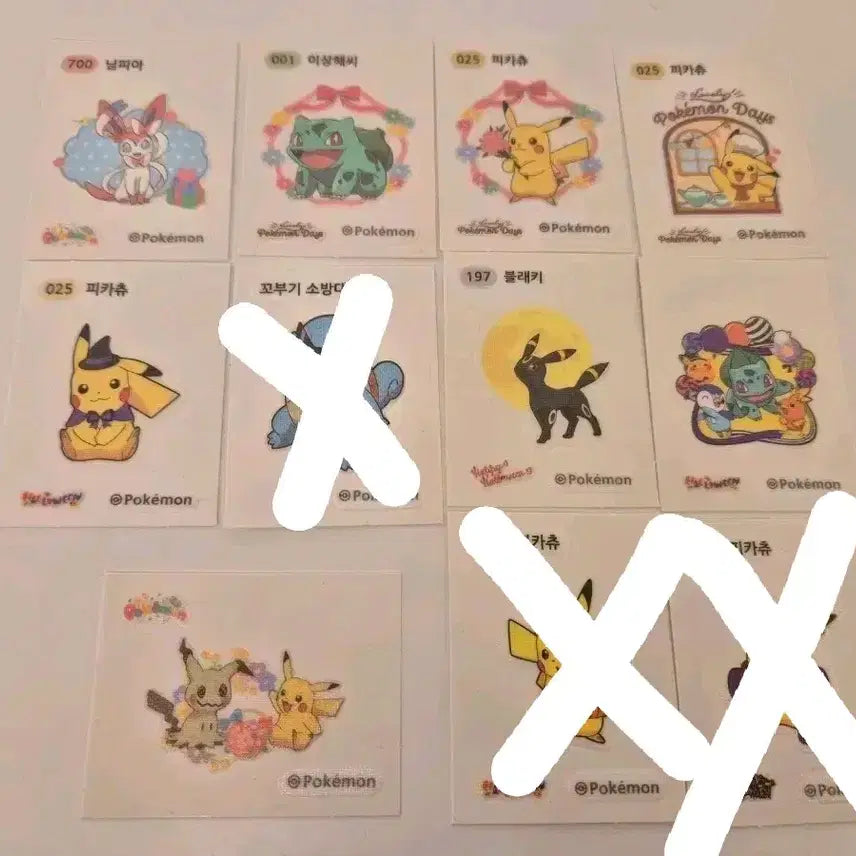[BUNJANG] Pokemon Halloween &amp; Spring Event Stickers / 포켓몬 할로윈,봄 등등 이벤트띠부씰