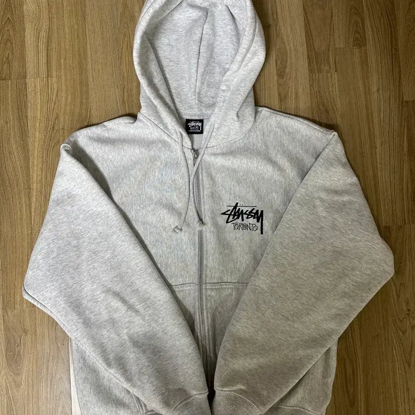 [BUNJANG] Stussy Toronto Hoodie Ash Heather / 스투시 토론토 후드집업 애쉬헤더