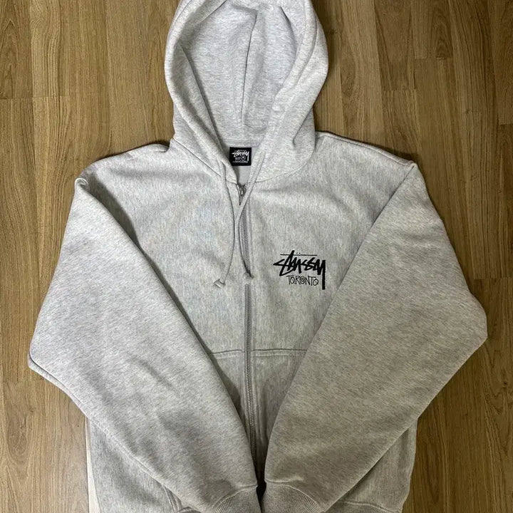 [BUNJANG] Stussy Toronto Hoodie Ash Heather / 스투시 토론토 후드집업 애쉬헤더